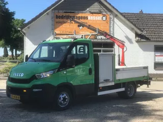 Iveco Daily 40C17 3.0 Fassi M10A 12 kraan open laadbak Pritsche