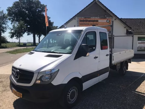 Mercedes-Benz Sprinter 313 CDI Euro 5 DC 7-Pers L3H1 Pick-Up Open Laadbak Airco Cruise Navi Trekhaak