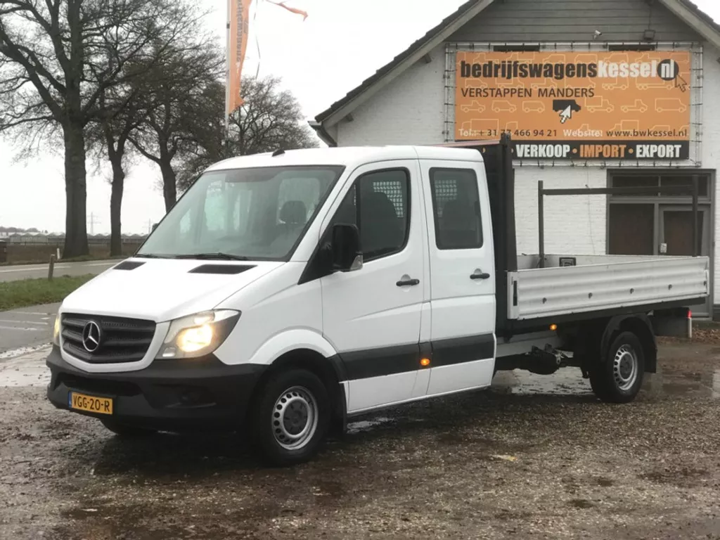 Mercedes-Benz Sprinter 313 CDI Euro 5 DC 7-Pers L3H1 Pick-Up Open Laadbak Airco Trekhaak 2.8t