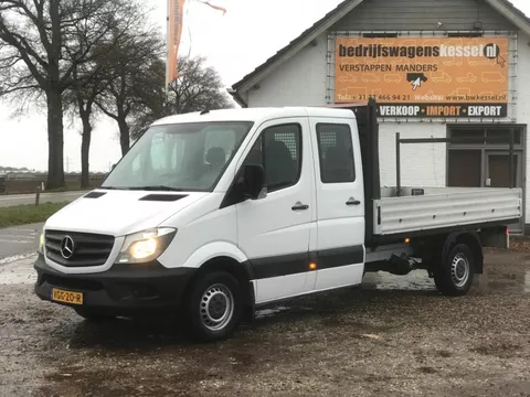 Mercedes-Benz Sprinter 313 CDI Euro 5 DC 7-Pers L3H1 Pick-Up Open Laadbak Airco Trekhaak 2.8t