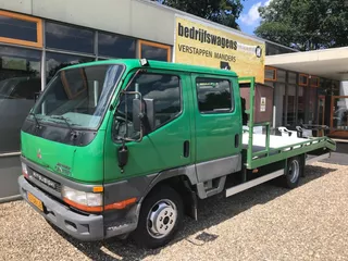 Mitsubishi Canter FB634 3.0 TD DC 7-Pers Oprijwagen Machinetransporter Trekhaak 3.5t