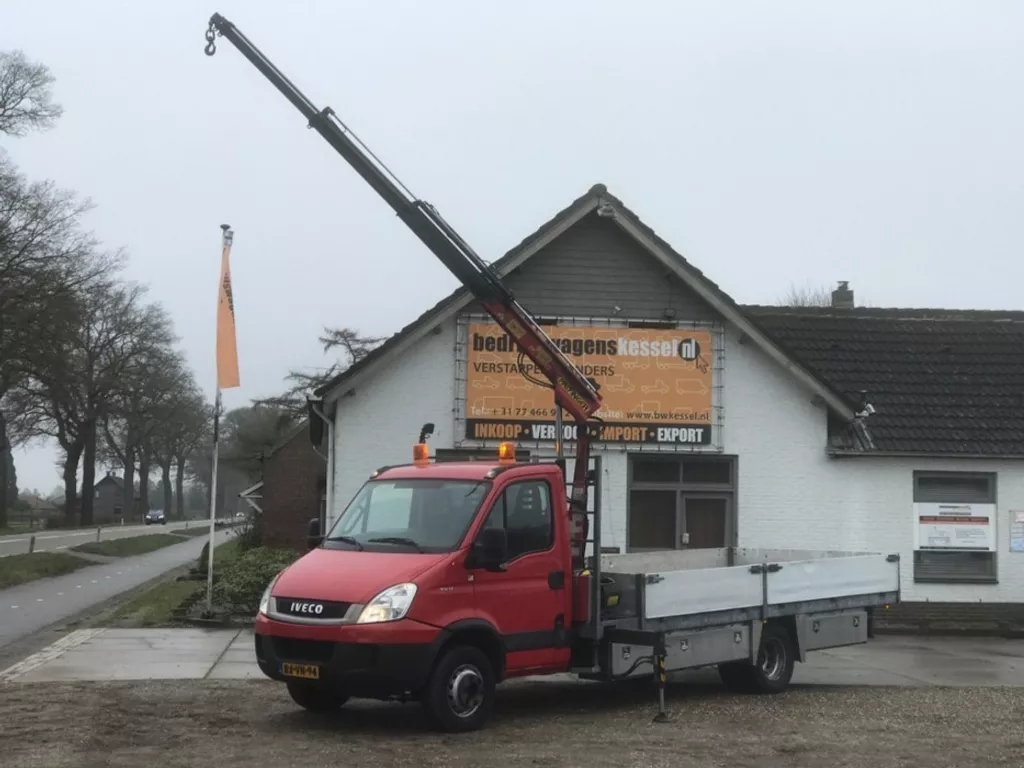 Iveco Daily 70C17 Euro 5 Open Laadbak Palfinger Kraan AC